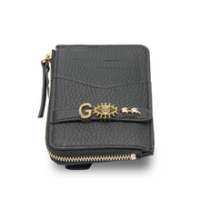 Upload image to Gallery viewer, YOUZ. Kişiselleştirilebilir Deri Cüzdan SİYAH