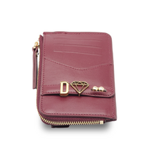 Upload image to Gallery viewer, GLAM. Kişiselleştirilebilir Deri Cüzdan BURGUNDY