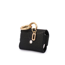 Upload image to Gallery viewer, YOUZ. Kişiselleştirilebilir Deri AirPods Kılıfı SİYAH