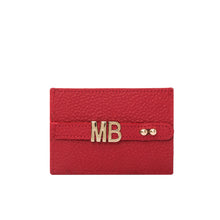 Upload image to Gallery viewer, YOUZ. Kişiselleştirilebilir Deri Kartlık Kırmızı