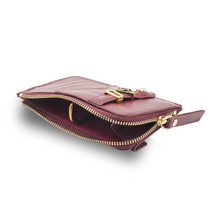 Upload image to Gallery viewer, GLAM. Kişiselleştirilebilir Deri Cüzdan BURGUNDY
