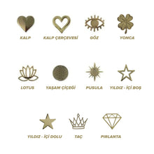 Upload image to Gallery viewer, UMBI GLAM. Kişiselleştirilebilir Deri iPhone Kılıfı - Lacivert/Gold
