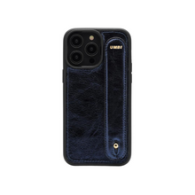 Upload image to Gallery viewer, UMBI GLAM. Kişiselleştirilebilir Deri iPhone Kılıfı - Lacivert/Gold

