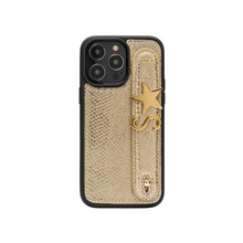 Upload image to Gallery viewer, UMBI GLAM. Kişiselleştirilebilir Deri iPhone Kılıfı - Gold/Gold
