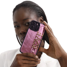 Upload image to Gallery viewer, UMBI GLAM. Kişiselleştirilebilir Deri iPhone Kılıfı - Rose/Gold
