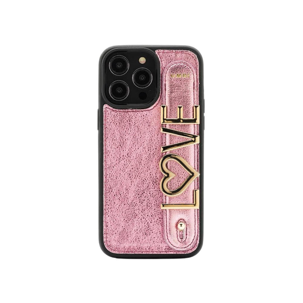 UMBI GLAM. Kişiselleştirilebilir Deri iPhone Kılıfı - Rose/Gold